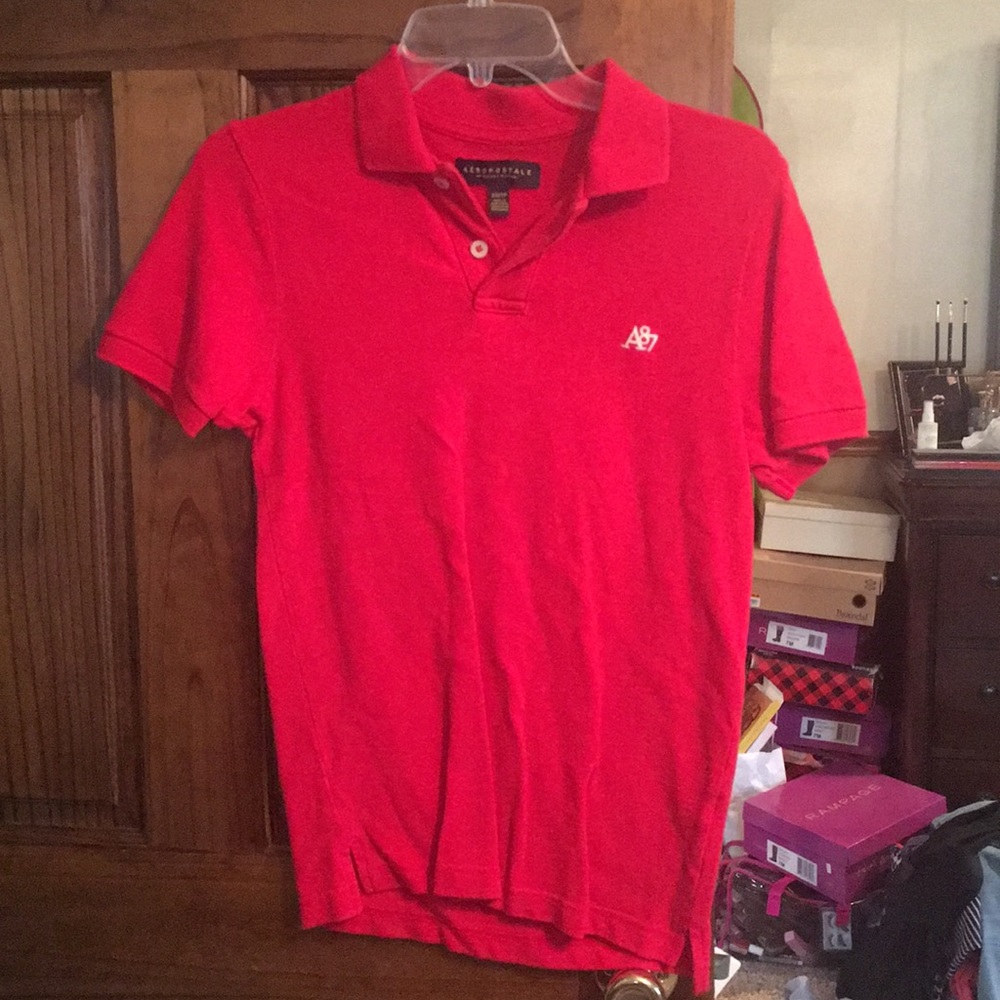 Aeropostale men’s XS red polo
